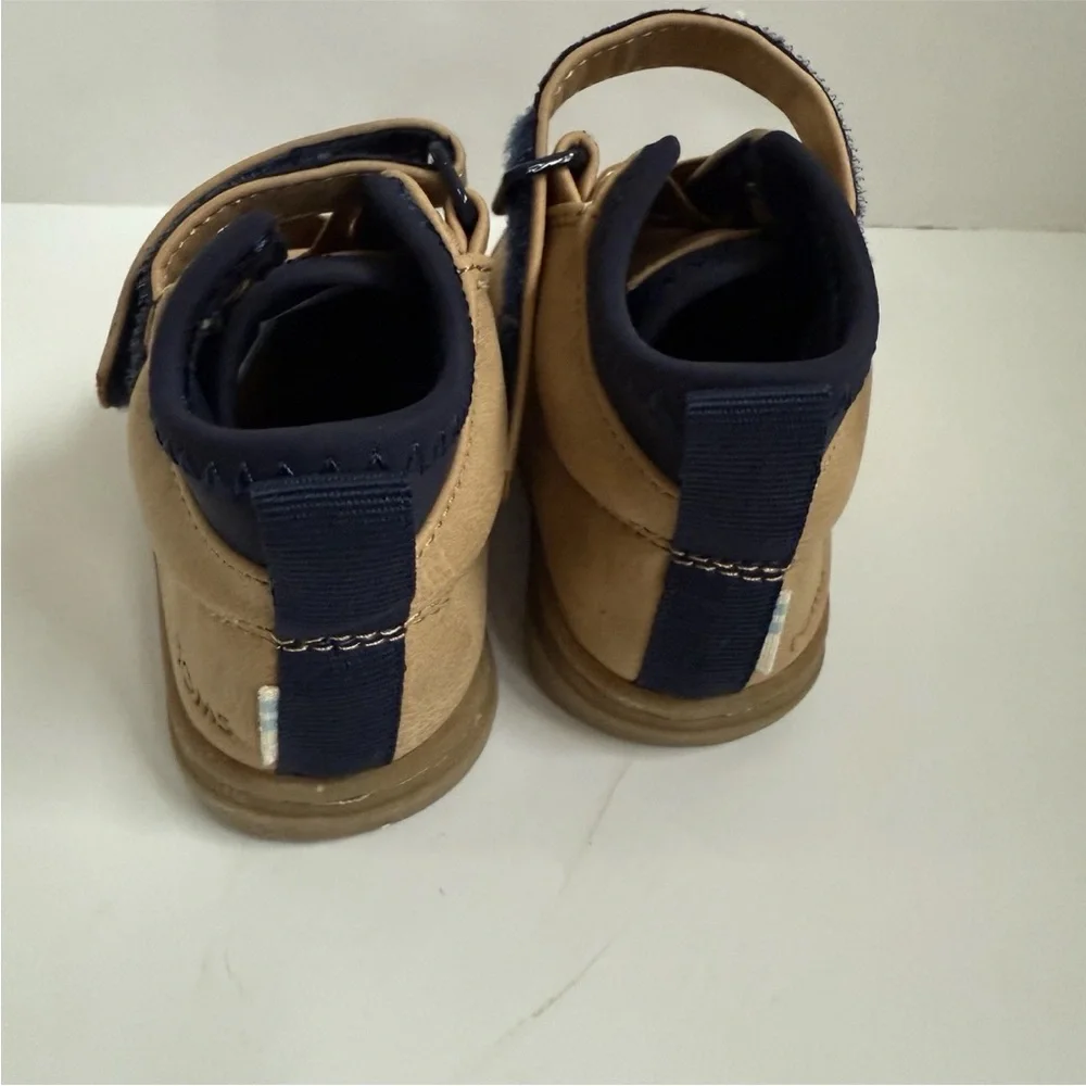 Toddler TOMS Cusco Honey Synthetic Suede Hook And Loop Sneakers Boys (Size 4)